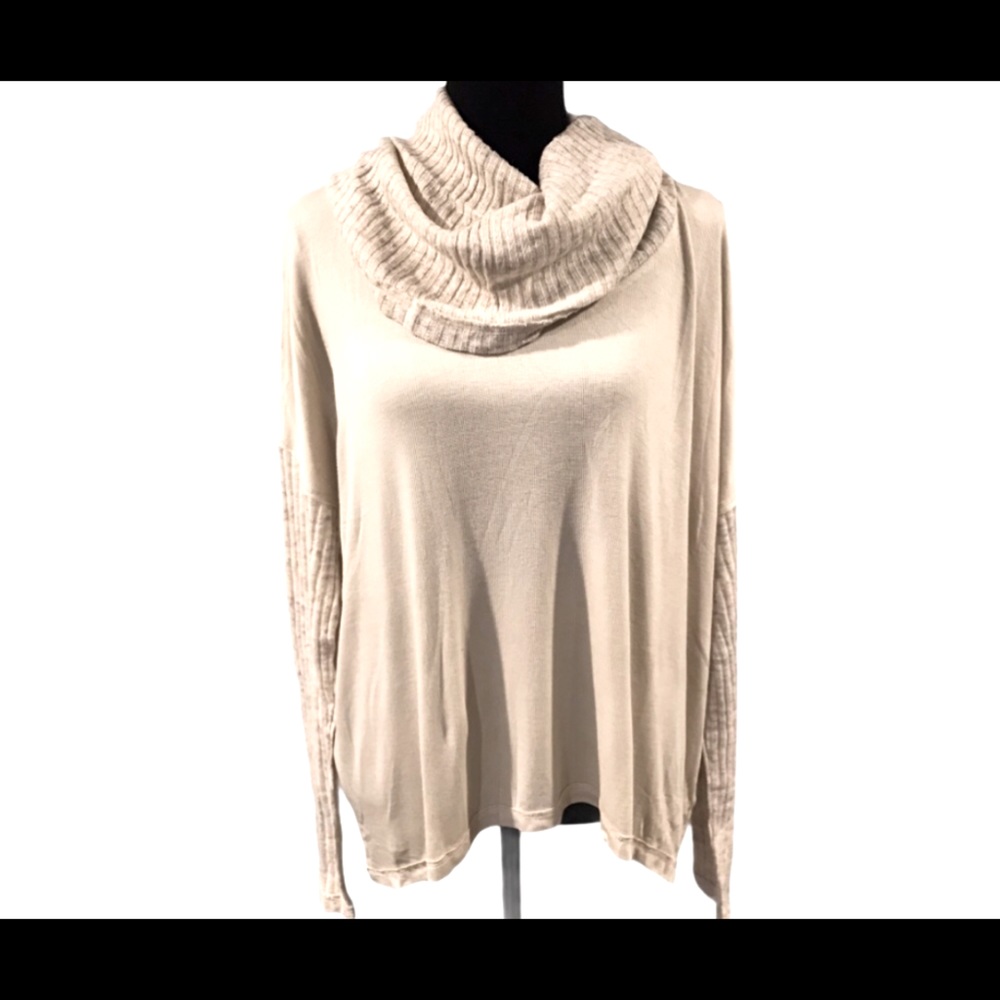 H by Bordeaux Cowl Neck Pullover Knit Sweater Med